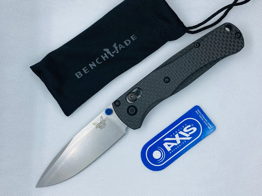 BENCHMADE 535 BUGOUT KNIFE PACKAGE - CARVE SCALES- CARBON FIBER