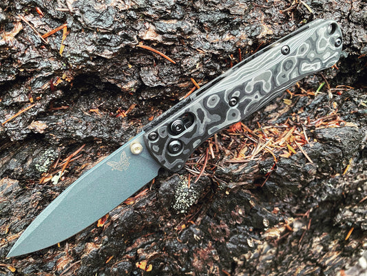 Glow Rhino Benchmade Bugout Knife Handle Scales Black G-10 - Smoky Mountain  Knife Works