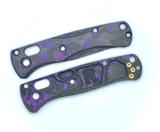 Rogue Bladeworks 533 Mini Bugout Purple Haze Carbon Fiber Scales- Carve Design