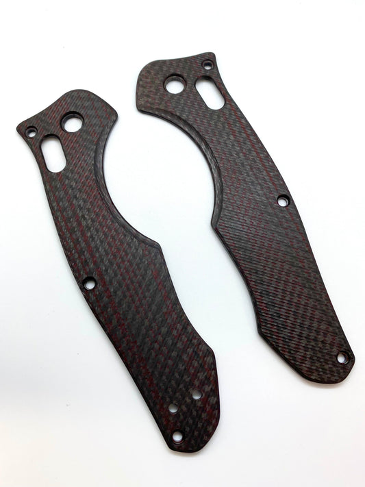 810 CARBON FIBER CONTEGO SCALES RED RESIN