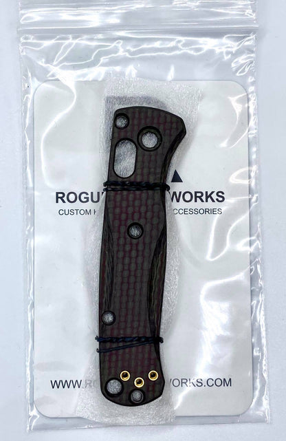 533 Mini Bugout Limited Red Carbon Fiber Scales- Carve Design